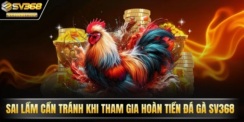 Các sai lầm cần tránh khi tham gia hoàn tiền đá gà SV368